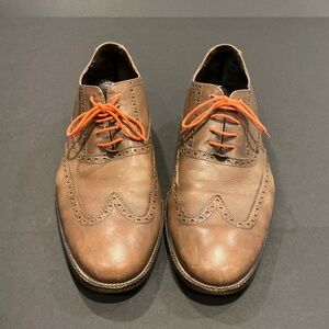 Cole Haan Brown Leather Wingtip Oxford Dress Shoes Size 12